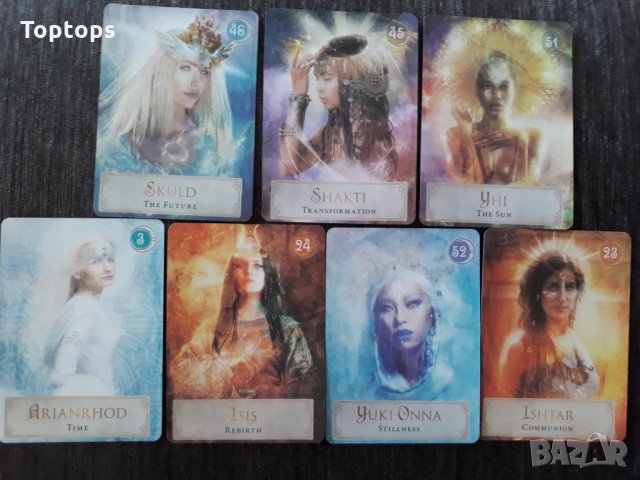 Оракул карти: Divine Feminine Oracle & Goddess Power & Goddess Spirit, снимка 11 - Карти за игра - 32557254