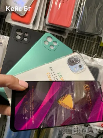 Xiaomi Mi 11 lite 4G/5G Силиконов кейс +стъклен протектор , снимка 1