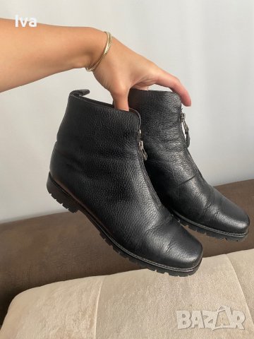 Дамски боти естествена кожа Joy Harper 39номер черни, снимка 3 - Дамски боти - 43347242