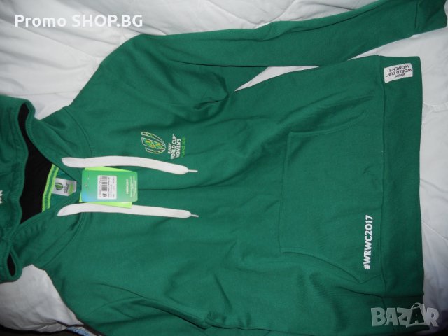 СУПЕР НАМАЛЕНИЕ -Промоция! Спортен суитшърт блуза с дълги ръкави размер Л ХЛ в зелен цвят с качулка , снимка 2 - Спортни екипи - 27004916