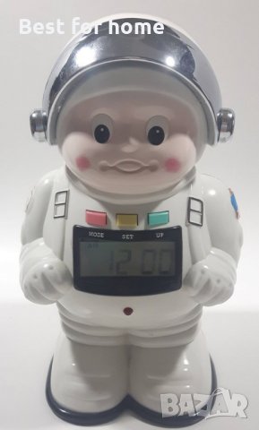 Астронавт NASA - часовник с аларма и касичка с брояч за монети, снимка 4 - Други - 34821534