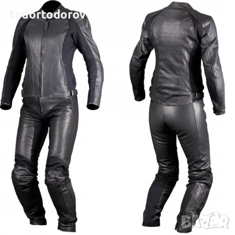 Дамски кожен мото екип екип ADRENALINE SIENNA,2части,всички протектори
