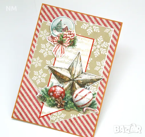НАМАЛЕНИ ЦЕНИ коледни картички - ръчна изработка, снимка 3 - Други услуги - 47137204