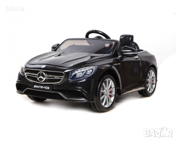 Акумулаторна кола Licensed Mercedes S 63 AMG Black SP, снимка 1 - Детски велосипеди, триколки и коли - 37661970