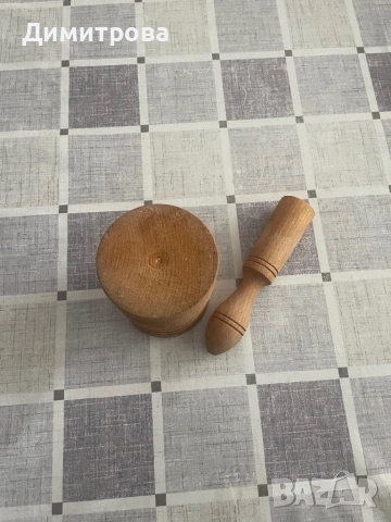 Месингово хаванче с чукало, дървено хаванче с чукало, снимка 7 - Други - 51053153