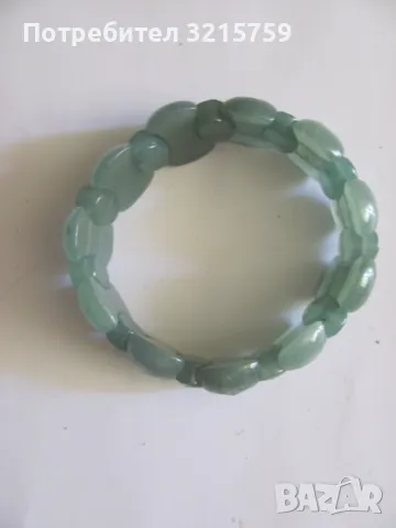 Дамска гривна естествен камък -авантюрин, снимка 6 - Гривни - 50323852
