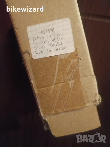 Плътна бяла щора от плат 150х70 см. НОВА, снимка 2 - Други стоки за дома - 53345676