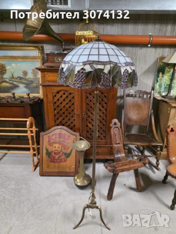 Голям лампион Тифани, снимка 4 - Лампиони - 53599416