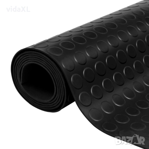 vidaXL Гумена нехлъзгаща се настилка за под 2х1 м, на точки(SKU:141174)