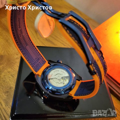 Мъжки механичен луксозен часовник Omega Seamaster Planet Ocean BIG BLUE , снимка 5 - Мъжки - 36610489