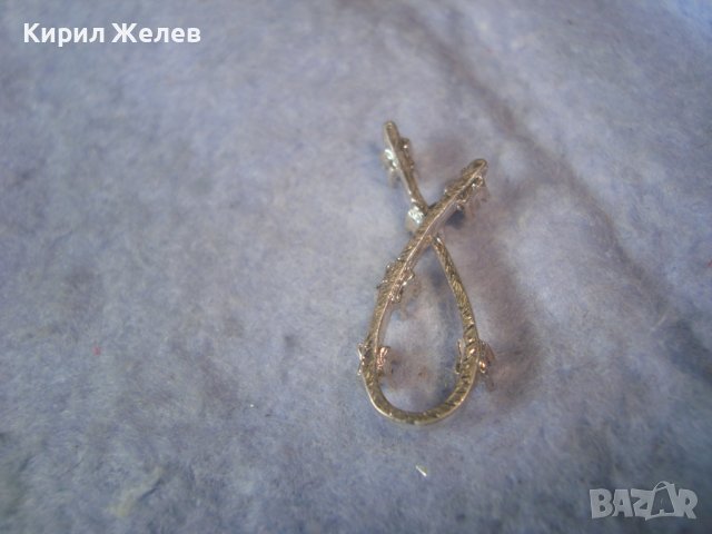 ФИНО ПОСРЕБРЕНО АРТ УКРАШЕНИЕ ВИСУЛКА със СИНИ ФАСЕТИРАНИ КРИСТАЛЧЕТА 27758, снимка 5 - Колиета, медальони, синджири - 37660256