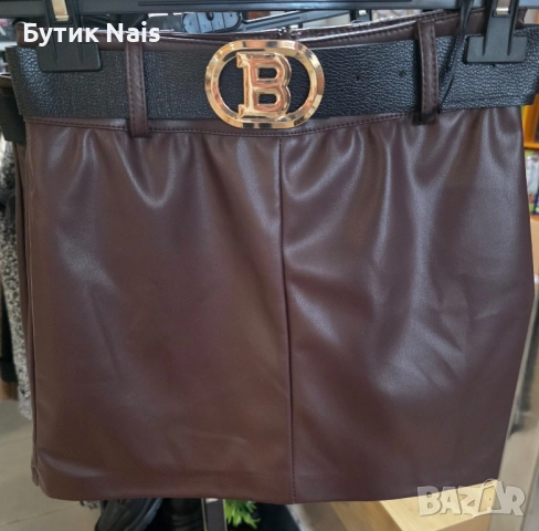 Кожен пола-панталон