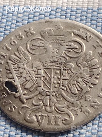Сребърна монета 7 кройцера 1763г. Франц първи Свещена Римска Империя 13610, снимка 8 - Нумизматика и бонистика - 42969974