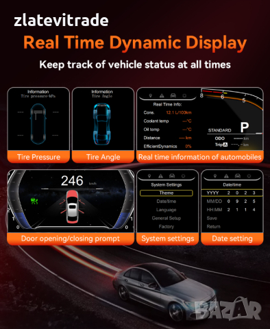 ДИГИТАЛЕН КИЛОМЕТРАЖ ЗА BMW F30 F31 F34 F32 F33 F36 12.3" , 9751, снимка 9 - Навигация за кола - 44931886