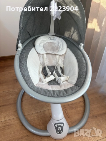 Продавам Бебешка електрическа люлка Cangaroo Cloud Grey, снимка 6 - Детски люлки - 52731061