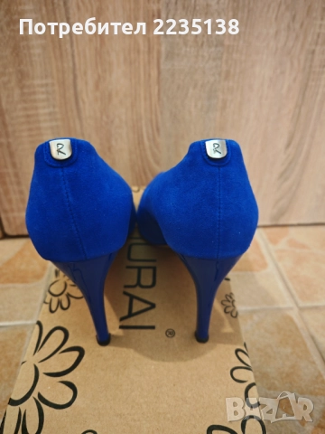 Дамски обувки от естествен велур, снимка 3 - Дамски обувки на ток - 52879443