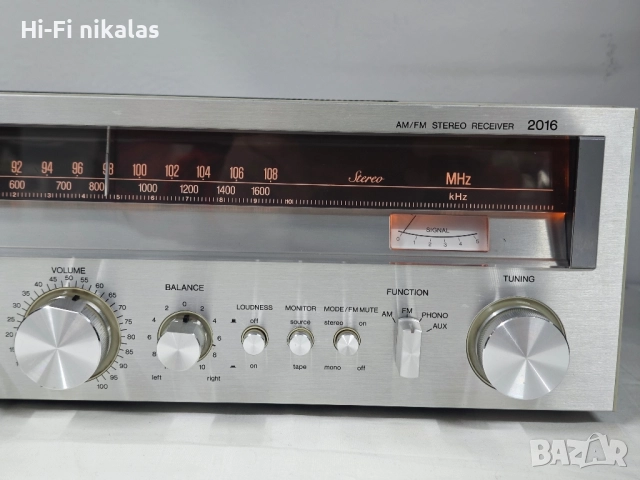 ретро стерео ресийвър усилвател SANYO 2016 , снимка 3 - Ресийвъри, усилватели, смесителни пултове - 52365947