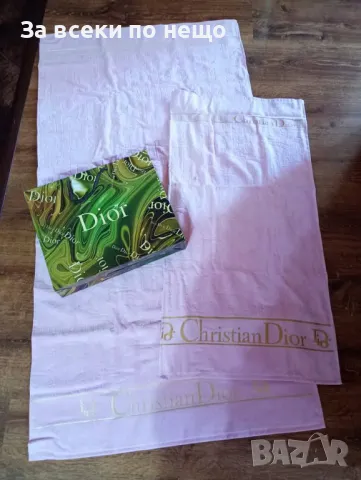 Tommy Hilfiger🔝Christian Dior Комплект Лукс Хавлии - 2 броя Томи Хилфигер🔝Кристиян Диор Код D2400, снимка 2 - Хавлиени кърпи - 50044038
