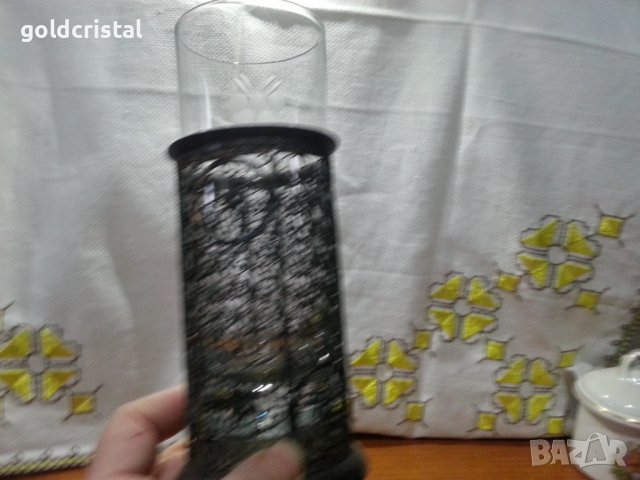 Руски посребрен стакан подстакан  филигран , снимка 4 - Антикварни и старинни предмети - 43899469