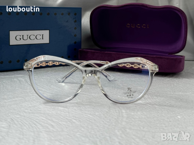 Gucci диоптрични рамки.прозрачни слънчеви,очила за компютър, снимка 6 - Слънчеви и диоптрични очила - 44845976