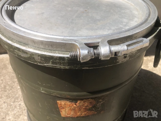 стар немски военен контейнер за барут - 1939г. - WEHRMACHT - WWII - ОРИГИНАЛ, снимка 10 - Антикварни и старинни предмети - 51363518