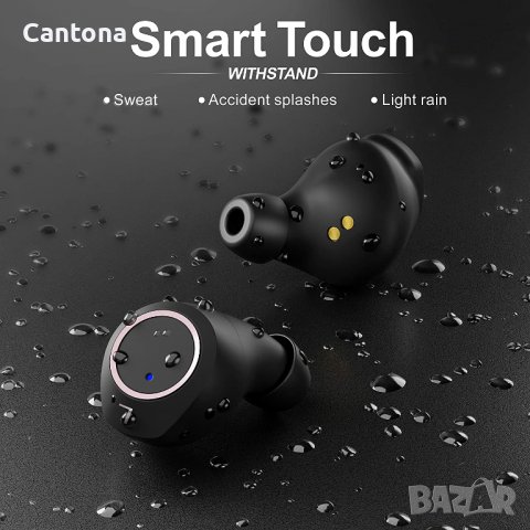 Kungix Bluetooth 5.0 слушалки, LCD докинг с 2500 mAh, шумопотискане, до 72 часа работа, водоустойчив, снимка 7 - Безжични слушалки - 37861856