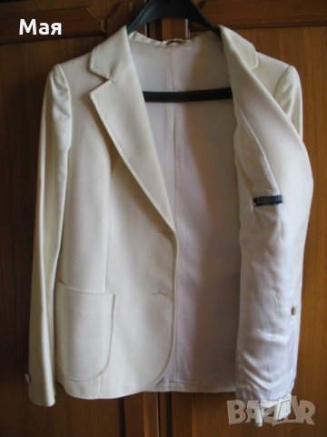 Бяло сако.Класическа кройка