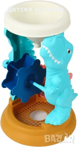 Комплект за пясък въртележка Динозаври с лопатка, плажен комплект , снимка 4 - Други - 49875851