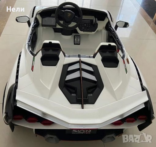 Акумулаторен Двуместна КОЛА Lamborghini SIAN 4X4 24V батерия,MP4, снимка 16 - Детски велосипеди, триколки и коли - 43675230