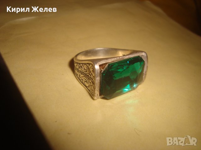 СКЪПОЦЕНЕН СТИЛНО РЪЧНО ОРНАМЕНТИРАН СРЕБЪРЕН ПРЪСТЕН СРЕБРО 925 МАЙСТОРСКА ЮВЕЛИРНА ИЗРАБОТКА 32631, снимка 3 - Пръстени - 38381256