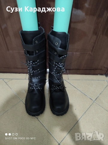 Мъжки пънк рок мотоциклетни ботуши