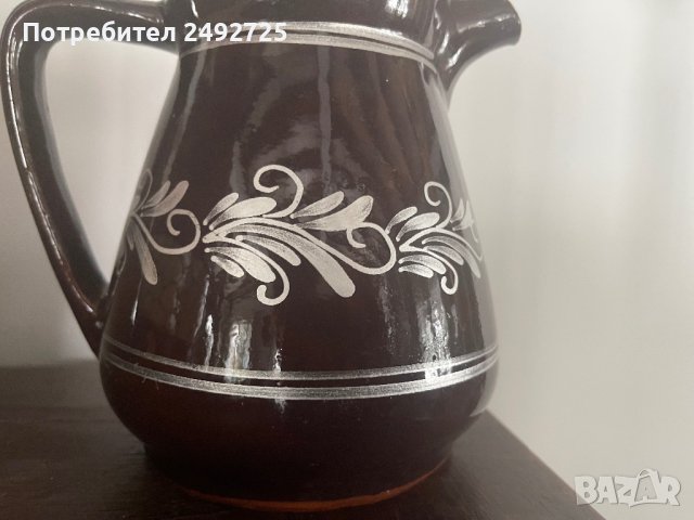 Кана, ваза ръчно рисувана, снимка 2 - Вази - 43179295