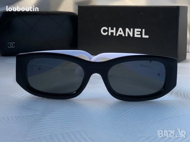 Дамски слънчеви очила елипса овални черно и бяло, снимка 3 - Слънчеви и диоптрични очила - 51703629