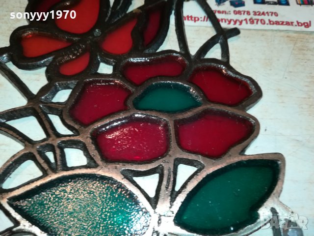 витраж 1201221945, снимка 8 - Антикварни и старинни предмети - 35417112
