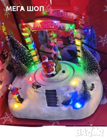 Магическа Коледна въртяща декорация със светлини, снимка 3 - Декорация за дома - 52590073