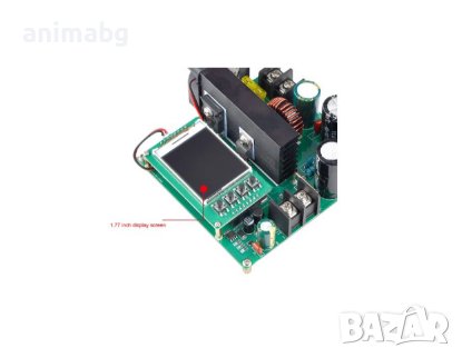 ANIMABG Прецизен повишаващ DC-DC захранващ модул, С LCD дисплей, До 120V, 900W, снимка 4 - Друга електроника - 43808085
