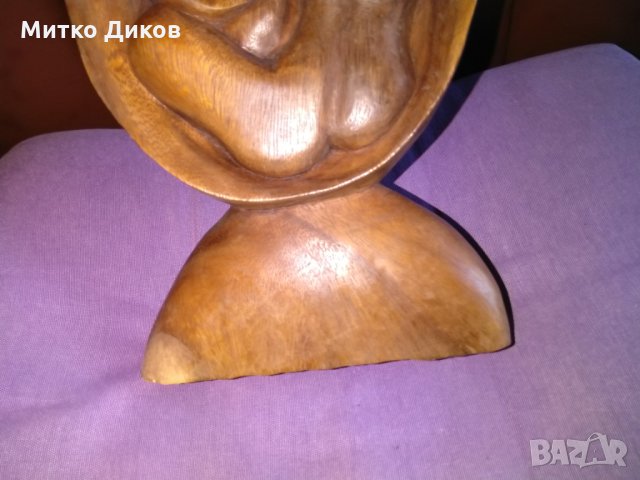 Дървена скулптура Н-305мм на 170х50мм, снимка 3 - Декорация за дома - 28204895