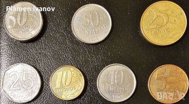 Лот стари монети от Бразилия в добро състояние