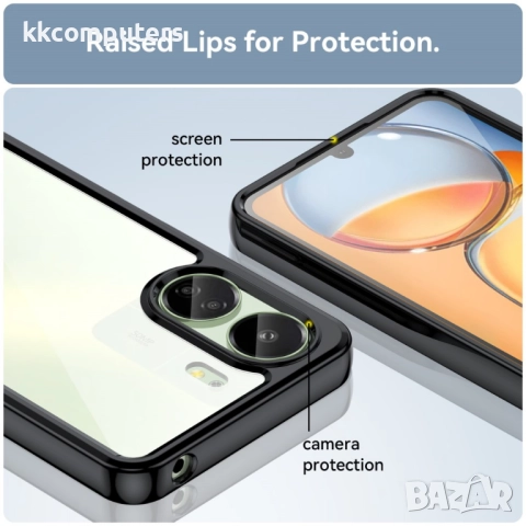 Xiaomi Redmi 13C / Poco C65 4G Силиконов Калъф Transparent TPU и Протектор, снимка 10 - Калъфи, кейсове - 52605795