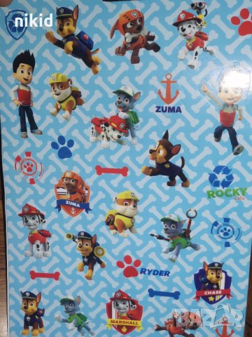 модел 1  :   200 бр PAW Pes Patrol Пес Патрул книжка албум самозалепващи лепенки стикери, снимка 2 - Други - 35247997