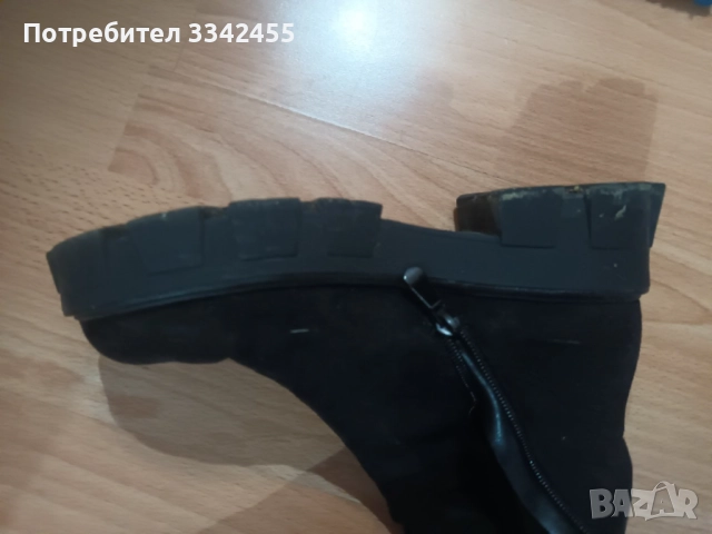 Велурени чизми, запазени, снимка 2 - Дамски ботуши - 52737179