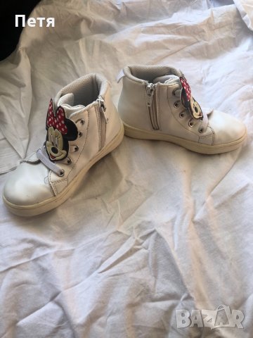H&M Мини Маус Детски бели кожени маратонки, снимка 5 - Детски маратонки - 32812789