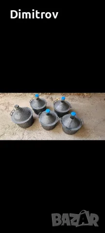 Нова дамаджана стъклена 10 литра 20лв
15л. 28лв. с PVC оплетка – кош и дръжки за вода вино и ракия
, снимка 3 - Други - 49974728