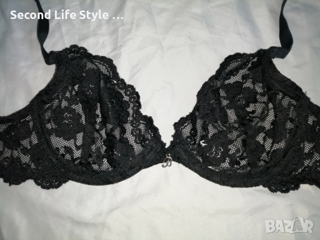 75B прозрачен дантелен сутиен марка Cubus, снимка 3 - Бельо - 52900141