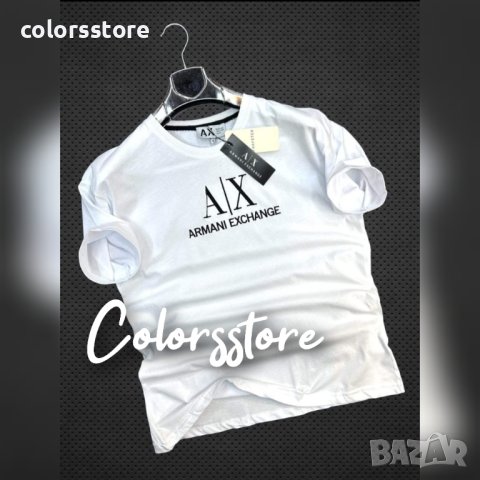 Мъжка бяла тениска  Armani Exchange кодР320, снимка 1 - Тениски - 37128801