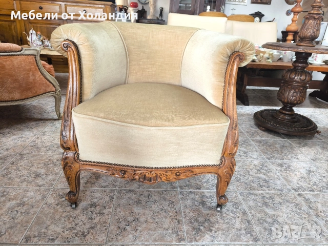 Два френски фотьойла, снимка 2 - Дивани и мека мебел - 53072882