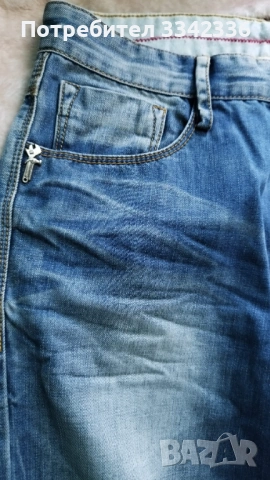 Класически мъжки дънки - Светлосини - Размер 30, снимка 4 - Дънки - 53520556