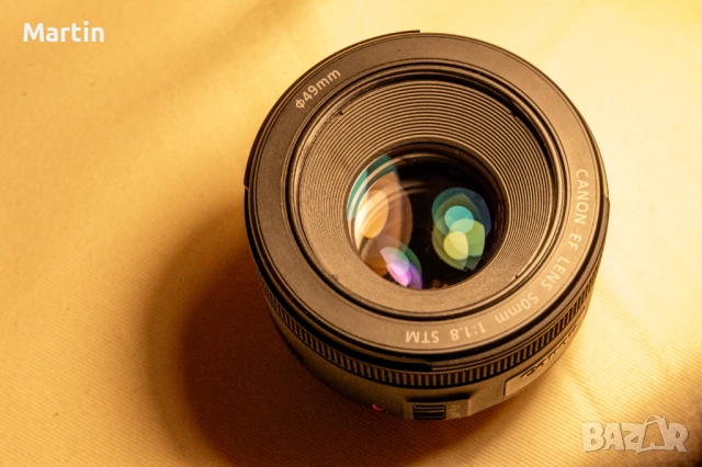 обектив Canon EF 50mm f/1.8 STM + ND Hoya филтър 6 стопа (НОВ), снимка 3 - Обективи и филтри - 52343729