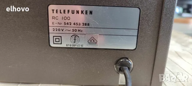 Дек Telefunken RC 100, снимка 10 - Декове - 49299791