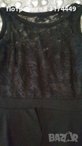 Дамска маркова рокля RAINBOW,черен цвят с дантела , снимка 3 - Рокли - 37472101